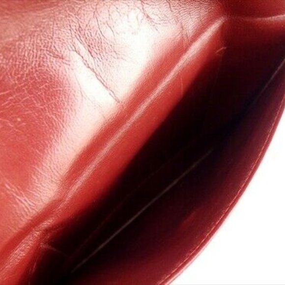 Cartier Clutch bag Mastline Red leather Woman unisex Authentic Used - Picture 6 of 10